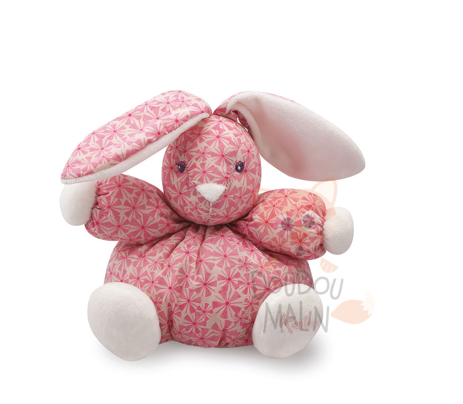  petite rose baby comforter pink white rabbit flower 